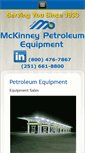 Mobile Screenshot of mckinneypetroleum.com